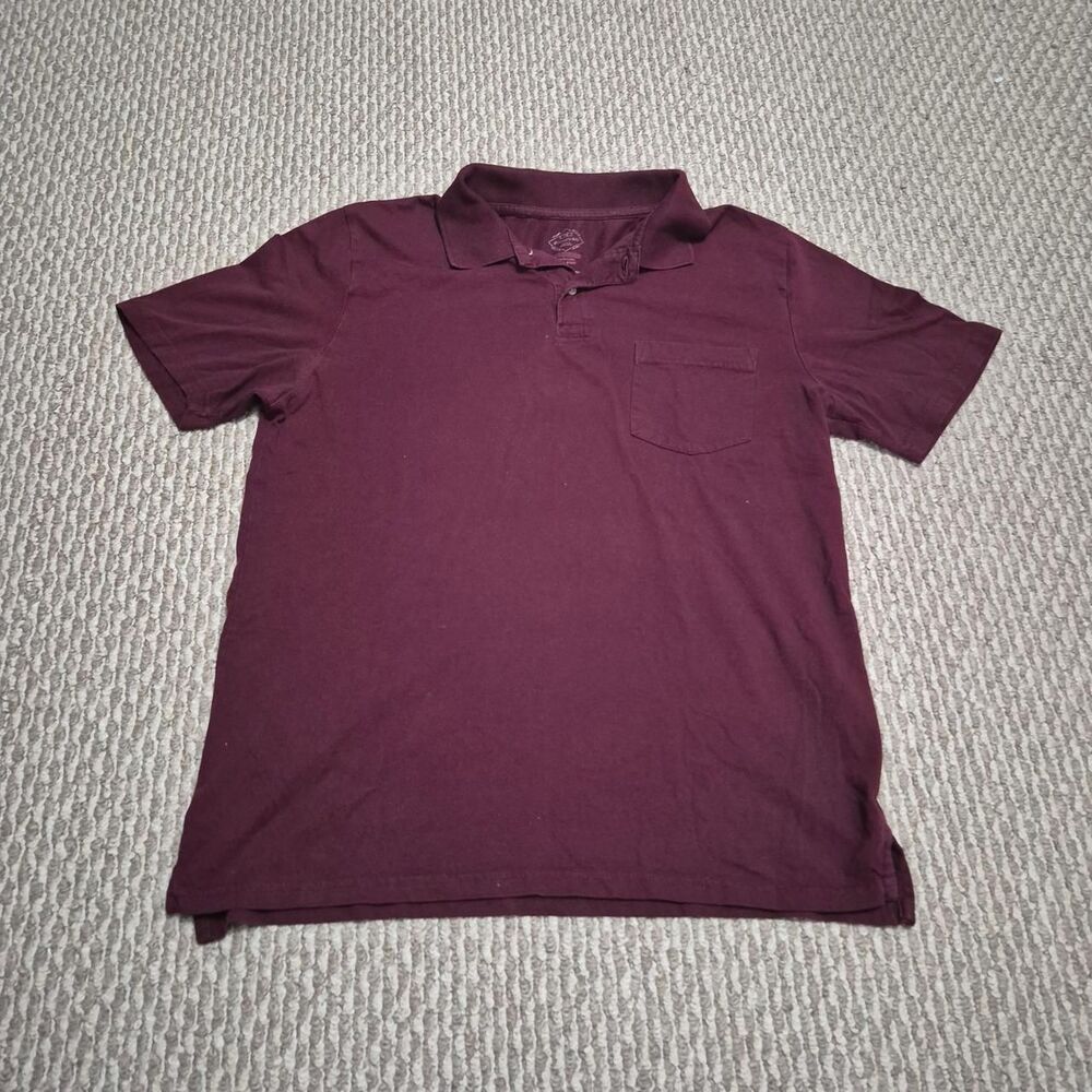 St. John Bay Burgundy Polo - Size M